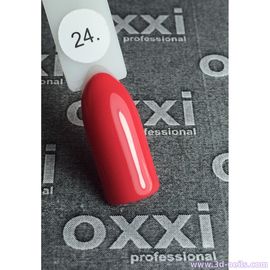 Гель-лак OXXI Professional №24 (оранжево-красный, эмаль), 10 мл